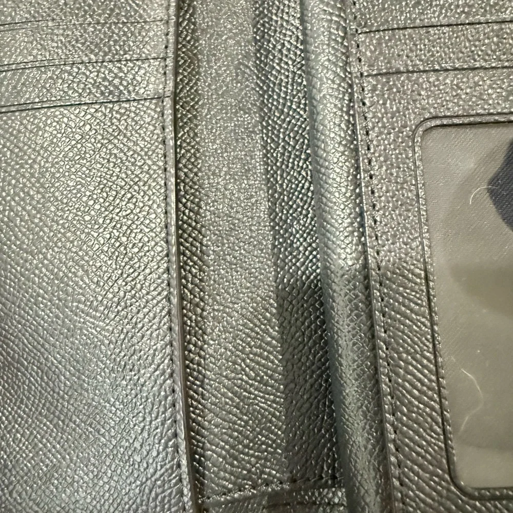 Coach Vivid Blue Leather small trifold Wallet - Picture 5 of 8